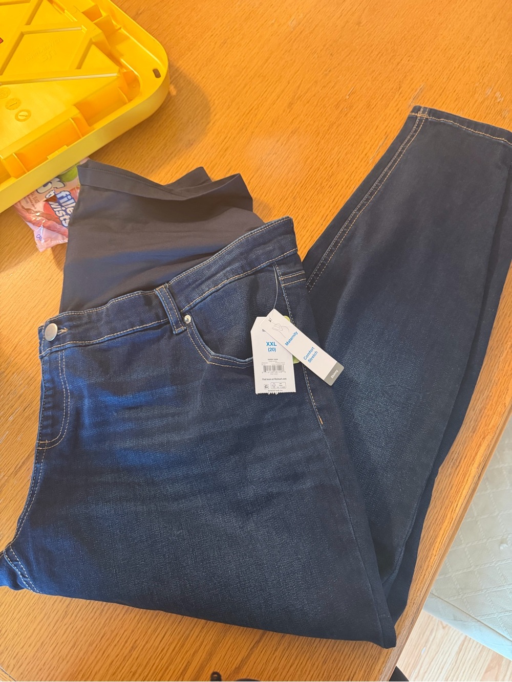 Time and Tru Dark Blue Straight Leg Jeans